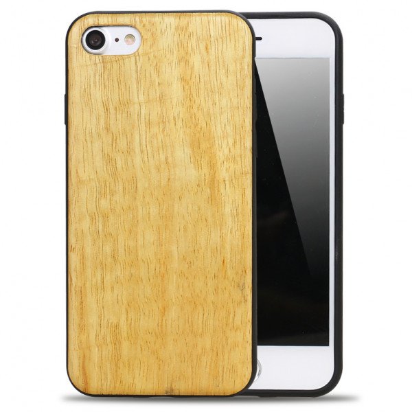 Wholesale iPhone 7 Plus Wood Armor Hybrid Case (Design 4)